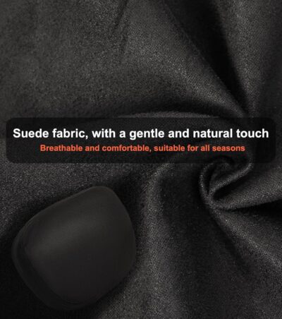 2Pcs Car Neck Pillow, Super Soft Du-Pont Bio Cotton Neck Pillow for Driving, Suede Fabric Car Headrest Pillow, Make Your Driving More Comfortable, Suitable, Traveling (Interstellar Black) - Image 4