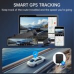 4K Rear View Mirror Camera, 12'' Mirror Dash Cam, 4K/2.5K Backup Camera for Car, WiFi/GPS Dash Cam Front and Rear with 32GB Card, APP, Voice Control, WDR Night Vision, Reverse Assist (Black) - Image 7