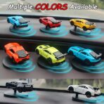 Car Dashboard Decorations – Drift & Turn Mini Car Model Ornament – Dynamic Interactive Automobile Decor for Enthusiasts Vehicle Interior Dashboard Drifting Decorations Accessories Gifts (Black) - Image 5