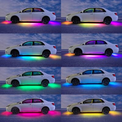 Underglow Kit, RGB-IC Under Car Lights With Dream Color Dancing Chasing, 213 Scene Modes, App and Remote Control, 5 Music Modes LED Lights for All Cars - Image 3