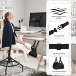 Foot Hammock Airplane Foot Rest for Train, Length Adjustable Travel Essentials with Eye Mask and Earplugs, Desk Foot Rest, Flight Essentials Airplane Foot Hammock (1 Set) - Image 3