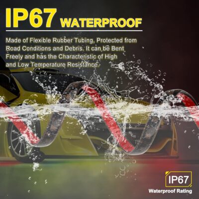 OPP ULITE Car Underglow Light Strip Dream Chasing Color, Upgraded Silicone Material, 212 Modes, 360pcs Led, APP Control Underbody Lights, 90x120x90, 6PC Pack - Image 8