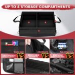 Under Seat Truck Organizer Storage Box with Removable Divider & 4 Storage Mesh Bag,Collapsible Trunk Organizer for Car, SUV, Truck, or Van(Full Size Trucks) - Image 6