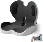 Ergonomic Seat Cushion,Office Chair Cushion with Lumbar Support Pillow,Car Orthopedic Seat Cushions,Designed for Sciatica,Tailbone,Back Pain Relief,for Office,Car,Truck,Home,Desk Chair