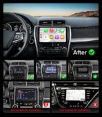 10" Android 13 Car Stereo for Toyota Camry (2015-2017) Radio Upgrade with Wireless CarPlay Android Auto, QLED Touch Screen, GPS Navigation, 5G WiFi, 1080P Backup Camera, SWC Support - Image 2