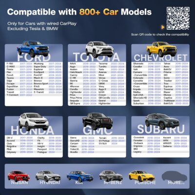 Wireless CarPlay Adapter for Apple [2026 Upgraded A7-Ultra Chip] Multi-User, Full-Auto Car Play Wireless Adapter for iPhone 6-17 Pro Max, Zero Latency for Cars from 2015+, Plug & Play - Image 3