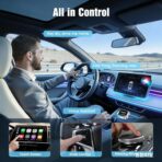 2026 Upgraded Wireless CarPlay Adapter for Apple iPhone, Plug and Play, Fast Auto-Connect, Realtek 8730E Chip Stable & No Latency, Wired to Wireless Adapter with USB-A/Type-C Port Gray (CT106) - Image 2