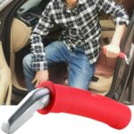 Auto Cane Portable Vehicle Support Handle, Car Door Assist Bar, Supports up to 300 Pounds, Car Door Handle for Elderly (Red)