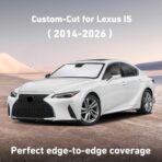 EcoNour Windshield Sunshade Compatible for Lexus IS 300, IS 350, IS 500, IS 250, IS 200T 2014-2024 2025 2026, Sun Visor for Front Window Sun Shade Cover, UV Heat Protector, Car Accessories - Image 2