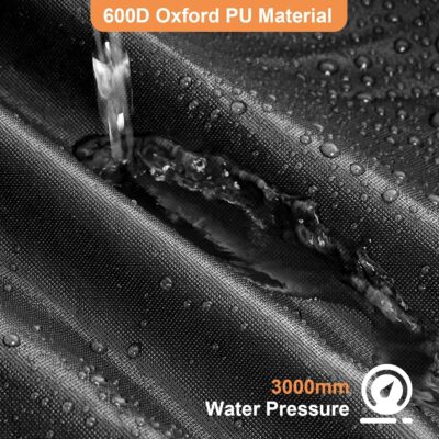 600D Waterproof Car Cover Custom Fit for Jeep Wrangler 4 Door (2007-2025) JL JK TJ YJ CJ, Outdoor Car Cover Waterproof All Weather for Automobiles Sun Rain Snow Protection with Door Zipper - Image 2