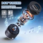 Car Phone Holder for Magsafe with Wireless Bluetooth Speaker, Cell Phone Stand HD Surround Sound Perfect for Home and Outdoors with Bluetooths Speakers for Desk Compatible with iPhone/Samsung Galaxy - Image 4