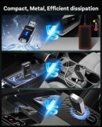 OTTOCAST Mini Edge 2025 Wireless Carplay Adapter & Android Auto Wireless Adapter for Apple iPhone Samsung Android Phone 2-in-1, USB Car Accessories, 5 GHz Wi‑Fi Bluetooth 5.0 Voice Control Plug & Play - Image 3