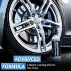 Torque Detail Graphene Tire Shine Spray - Long Lasting Deep Black Shine with No Sling - Graphene Protection Against UV Rays, Fading & Yellowing - Image 2
