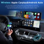 Podofo 10.26" Touchscreen Wireless Carplay Portable Car Stereo Android Auto, Car Play Navigation, Voice Control, Bluetooth/AUX/FM, Car Radio Receiver - Image 2