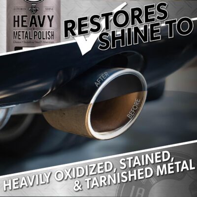 Chemical Guys Heavy Metal Polish Restorer and Protectant - Cleans, Restores & Protects, Aluminum, Stainless Steel, Chrome Polish & More, Safe for Cars, Trucks, Motorcycles, RVs, and Boats - 16 oz - Image 3
