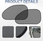 2Pack Car Window Shade for Baby Side & Back Windows Sunshades, Universal Cooling Mesh Screen Window Sun Shade for Passenger Kids Children Snap in Car, Provides Glare and UV Protection - Image 3