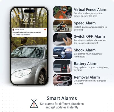 PAJ GPS COMPACT Finder 4G - GPS Tracker for Cars, Motorcycles and Trucks - Up to 40 Days Battery Life - Tracking Device for Theft Protection with Live Tracking, Alarm Notification in case of Emergency - Image 8