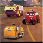Disney Planes Emergency Vehicles Adhesive Vinyl Decals - Action-Packed Planes Stickers for Car, 1 Pack (3 Count)
