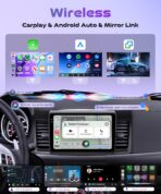 4Core 4G+128G Android 15 Car Stereo Radio for Mitsubishi Lancer 2008-2017, Rimoody Wireless Carplay Andorid auto Mirror Link 10'' INCELL Touchscreen GPS WiFi Bluetooth 5.0 FM/RDS EQ SWC Backup Camera - Image 3
