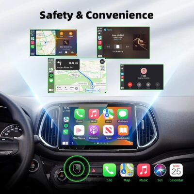 2026 Wireless CarPlay Adapter for Apple iPhone, Small Size Plug and Play, Mini USB Design for Cars with Built-in Wired Apple CarPlay, Fast and Stable Connection Car Play Wireless Adapter - Image 6