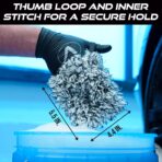 VIKING Wheel Cleaner Mitts for Car, Microfiber Wheel Cleaner for Car Detailing and Rims, Black and White, 5.5 Inch x 4.4 Inch, 2 Pack - Image 6