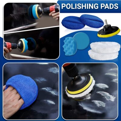31pcs Car Detailing Kit Interior and Exterior Cleaner, Car Cleaning Kit with Professional Car Detailing Brush Set, Car Wash Kit and Auto Detailing Kit. Reusable, Perfect for Cars and Bikes - Image 5