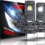KATANA H7 Light Bulbs, No Adapter Required 400% Brightness 6500K Non-Polarity Plug and Play, Powersports, Pack of 2