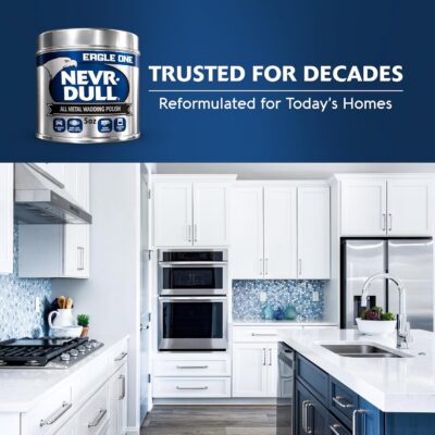 Eagle One Nevr Dull All Metal Wadding Polish, Chrome and Metal Cleaner for Cars, Kitchens, Bathrooms, Easy Tear Pads for Stainless Steel, Brass, Copper, Aluminum, 5 oz Tin - Image 7