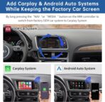 Road Top Wireless CarPlay Android Auto Retrofit Kit for Audi A4 A5 S4 S5 RS4 RS5 Q5 (2008-2015) with 3G MMI System, CarPlay Interface Decoder Box Upgrade, Support MirrorLink, Siri, Navigation - Image 3