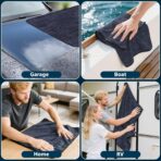 4PCS Car Drying Towel Microfiber Detailing Kit - 36x24 in Car Towels Cleaning Supplies, Reusable Shammy Quick Dry Cloth for Carwash, for Auto, Boat, RV, Garage & Home, Scratch-Safe Absorbent Cleaning - Image 7