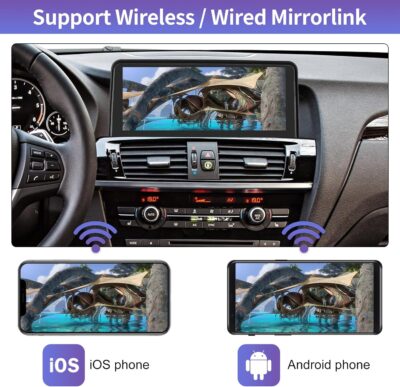 Road Top 10.25” Wireless CarPlay Android Auto Screen for BMW X3 X4 F25/F26 (2014-2016) NBT System, Linux Touchscreen Display Retrofit, OEM Integration Car Stereo Multimedia Upgrade - Image 4