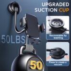 TICILFO Phone Holders for Your Car [Gooseneck Flexible] Phone Stand for Car Dashboard Windshield Automotive Accessories [Strong Suction Cup] Cell Phone Car Mount for All iPhone Android Smartphone - Image 3