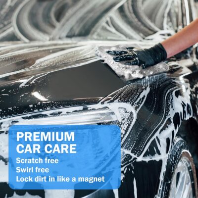 Tallew 15 Pcs 15 Pcs Car Microfiber Towels Buffing Drying Wash Cleaning Cloths Plush Large Towels Thick Care Polishing Detailing Waxing Scratch Proof Towel, 15.75 x 15.75 Inch (Dark Gray) - Image 3