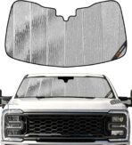 Pigenius Windshield Sun Shade for Ford F-250/F-350/F-450/F-550/F-600 2023-2026 Front Window Sunshade - AstraGuard