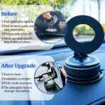 Vacuum Magnetic Car Phone Holder Stand,Reinforced Ultra-Strong Vacuum Suction Cup,360° Rotation&Foldable,Universal Dashboard Windshield/Gym/Mirror/Kitchen Phone Stand,for All iPhone Series&All Android - Image 2