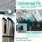 Big Ant Car Windshield Sunshade UV Ray Reflector Auto Window Sun Shade Visor Shield Cover, Keeps Vehicle Cool- Sliver (55" x 27.5") - Image 6