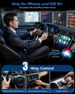 Wireless CarPlay Adapter for Apple iPhone - Upgrade Wired CarPlay to Wireless Device, Mini T-Shaped for Car USB Plug and Play Auto Reconnect, for GPS Navigation Audio Satellite Radio Equipment - Image 5