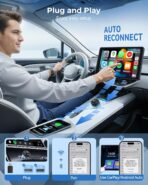 Wireless CarPlay Adapter, Convert Wired to Wireless, 2-in-1 CarPlay & Android Auto, Mini Plug & Play, Fast Auto-Connect & No Latency, USB/USB-C for Cars with Built-in CarPlay & iOS 10+/Android 11+ - Image 2