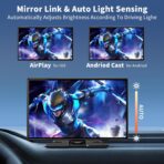 Wireless Carplay 11.3" A pple Carplay Screen for Car with 4K Dash Cam 1080P Backup Camera, Car Stereo for Carplay & Android Auto GPS Navigation/Bluetooth/Mirror Link/Voice Control/AUX/FM/Siri - Image 7