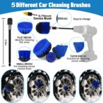 Car Detailing Kit,36pcs Car Detailing Brush Set,Car Cleaning Kit with Professional Car Detailing Brush Set,Auto Detailing Brush Set,Car Wash Kit,Car Detailing Kit Interior Exterior Wheels Cleaner - Image 3