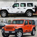 TOMALL 1 Pair 29.7'' Mountains Stickers Decal for Car Body Door Side Auto Snow Mountains Graphic Vinyl Decal Decoration for SUV Truck Off-Road Vehicles Universal Long Size Stickers Accessories (Black) - Image 4