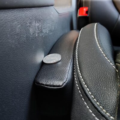 Leather Car Seat Gap Filler, 2 Pack No-Drop Seat Guard Universal Gap Stopper/Catcher to Fill The Gap Between Seat and Console Black Car Crevice Blocker Space Pad - Image 6