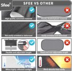 Sfee Car Window Shades for Baby-2 Pack Retractable Side Window Car Sun Shade Blocks UV Rays & Heat for Sun Protection Roller Sunshade Visor Window Shade for Kids,Passengers,Pets (20''x22'') - Image 7