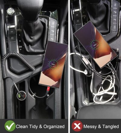 USB C Cable 3ft 2Pack USB C to USB C Charger Cable for Car, Coiled Type C Fast Charging Cable for iPhone 17/16/15/Plus/Pro/Pro Max/MacBook Pro 2020/iPad Pro 2020/iPad Air 4/Samsung Galaxy S23-Red - Image 6