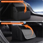 Trunk Organizer,car organizers and storage,black Leather Storage Box with lid,Fiberboard,Collapsible,15''L x 13''W x 12.4''H,2K inches³(size A) - Image 3