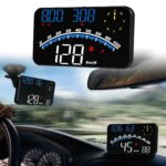 Digital GPS Speedometer, HUD Head Up Display for Car, Upgraded 5.5" Large-Screen, Suitable for All Vehicles