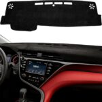 Dash Cover Fit for Toyota Camry 2024 2023 2022 2021 2020 2019 2018, Dashboard Cover Sun Shade Pad Custom Fit Dash Mat Protects Dashboard from UV, Cracks & Fading (Black)