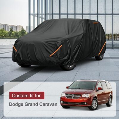Heavy Duty Car Cover for Dodge Grand Caravan - Reinforced PU Coating,Waterproof 420D Oxford Fabric,All-Weather Protection Outdoor Car Cover, Breathable Design - Image 6