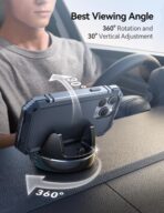 JOYROOM Car Phone Holder Mount, 360° Adjustable & Avoid Sun Glare Phone Holder for Car, Slip Free Spring Snap Design Dashboard Phone Stand, Compatible with Smartphones, GPS Devices - Image 4