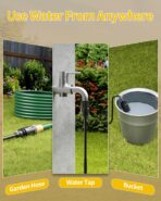 Cordless Pressure Washer Battery Powered; 1100PSI 2.4 GPM Portable Cordless Power Washer with 6-in-1 Nozzle, Foam Cannon, 21V Battery; Handheld Pressure Washer (Resilient Yellow) - Image 5